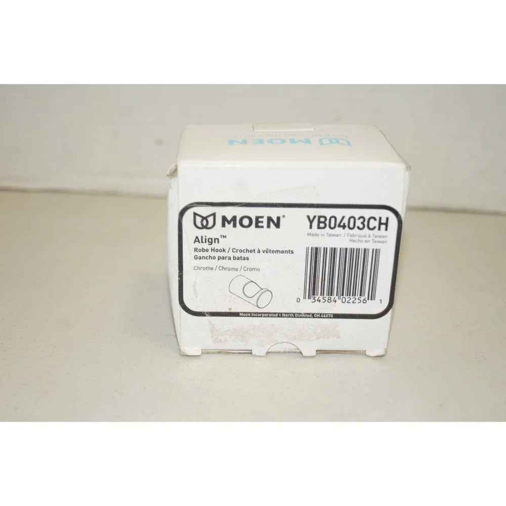 Moen YB0403CH Align Single Robe Hook, Chrome